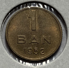 1 Ban 1952 Alama, Romania, a UNC, Luciu de batere (1) foto