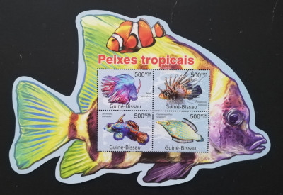 GUINEA BISSAU - PESTI- coala mica, NEOBLITERATA -G BIS 313 foto