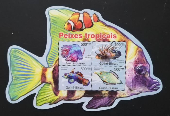 GUINEA BISSAU - PESTI- coala mica, NEOBLITERATA -G BIS 313