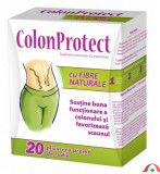 Cumpara ieftin Colon Protect cu fibre naturale si gust de rodie, 20 plicuri, Zdrovit