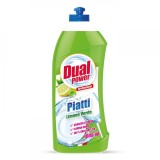 Detergent Vase Dual Power Limone Verde 1L, Degresant, Parfum Citric, Protectie Maini, Curatare Eficienta, Universal