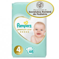 Scutece Pampers Premium Care Jumbo Pack Marimea 4, 9-14 kg, 68 buc foto