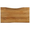 Blat masa lemn masiv mango 100x60x3.8 cm vidaXL, margine naturala, maro