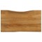 vidaXL Blat masă cu margini, 100x60x3,8 cm, lemn masiv mango