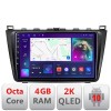 Navigatie Mazda 6 C-012 Android Octa Core Ecran 2K QLED GPS 4G 4+32GB 360 KIT-012+EDT-E409-2K CarStore Technology