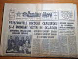 Romania libera 16 septembrie 1973-ceausescu vizita in ecuador si peru