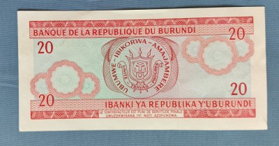 Burundi - 20 Francs (2007) sDW444 foto