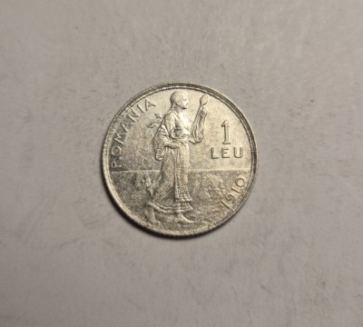 1 leu 1910 Detalii Frumoase foto