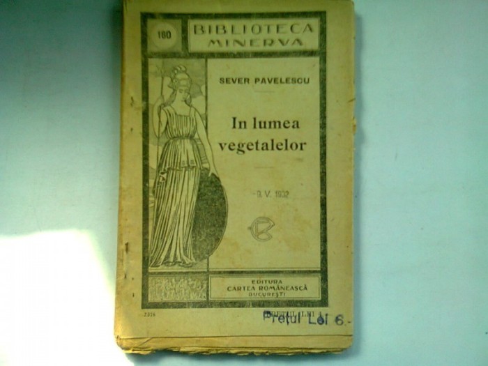 IN LUMEA VEGETALELOR - SEVER PAVELESCU
