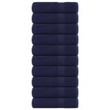 Gossi prosoape de dus, frogn, 10 buc., albastru marin, 70x140 cm, 360 g/m2
