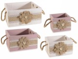 Cumpara ieftin Set 4 cosuri lemn 23 cm, 19.5 cm, 16.5 cm, 12.5 cm
