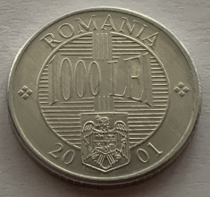 1000 Lei 2001Al, Romania, a UNC foto