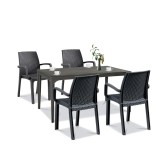 Cumpara ieftin Set mobilier de grădină Prato 4+1, grafit