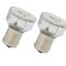 Set 2 becuri auto cu leduri Vecta 12V BA15s S25 , 6 LED , 5050 SMD , rosu AutoDrive ProParts