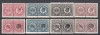 ROMANIA 1947 PORTO DUBLE EMISIUNEA I 1948 PORTO DUBLE SUPRATIPAR RPR EMISIUNEA a II-a SERII MNH, Nestampilat