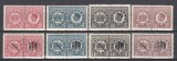 ROMANIA 1947 PORTO DUBLE EMISIUNEA I 1948 PORTO DUBLE SUPRATIPAR RPR EMISIUNEA a II-a SERII MNH