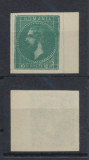 1872-1876 Emisunea Paris-Bucuresti eseu sau reprint rar 10 bani verde deschis, Istorie, Nestampilat