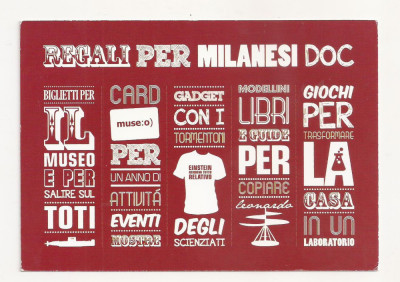 FA32-Carte Postala- ITALIA - Regali per milanesi doc advertising foto