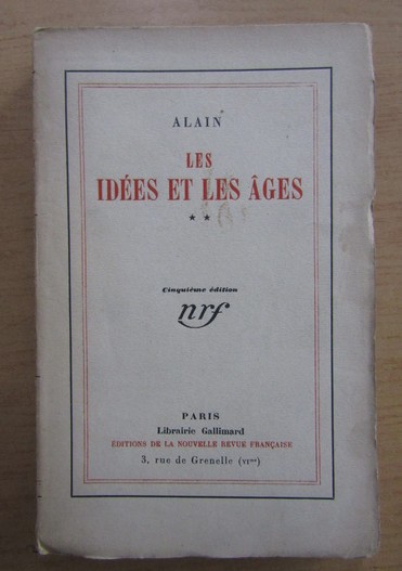 Alain - Les Idees et Les Ages (volumul 2)