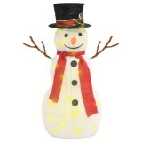 Figurina decorativa Craciun om de zapada LED 60 cm tesatura lux