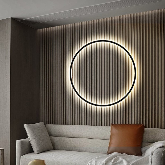 Lampă LED Lounge &icirc;n formă de cerc cu diametre diferite de 30,60,90,100 cm - Rebeca Design&trade;