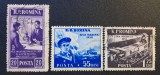 Rom&acirc;nia R.P.R. (1954) - Lot de 3 Mărci Poștale (20B Violet, 55B Albastru, 1.75L Sepia/Negru, Dintelate, Ștampilate) RO1