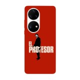 Husa compatibila cu Huawei Nova Y70 model El professor Casa del papel, Silicon, TPU, Viceversa, Transparent, Carcasa