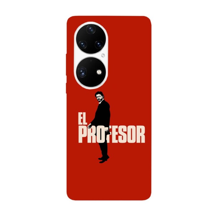 Husa compatibila cu Huawei Nova Y70 model El professor Casa del papel, Silicon, TPU, Viceversa