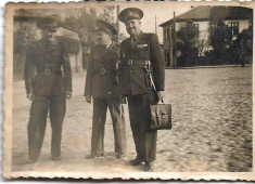 C232 Fotografie ofiter roman cu stilet 1942 al doilea razboi mondial foto