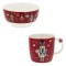 Set Cana si Bol Craciun, Model Spargatorul de Nuci, Rosu, Capacitate Cana 360ml, Capacitate Bol 580ml, 2 Bucăți