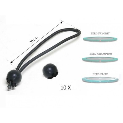 Set elastice prindere protectie arcuri trambulina (10 buc) foto