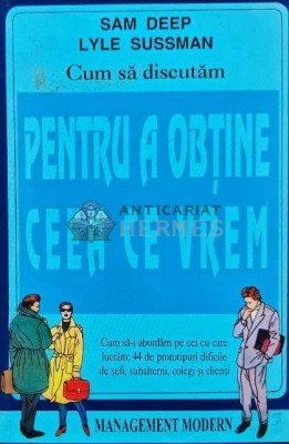 Cum sa discutam pentru a obtine ceea ce vrem - 1996 - Sam Deep (AH119) foto