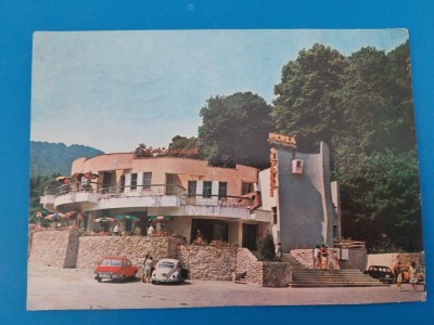 CPIB 23048 CARTE POSTALA - CACIULATA, RESTAURANTUL &amp;quot;PERLA OLTULUI&amp;quot;, CIRCULATA, 1977, STAMPILE, TIMBRU, AUTOTURISM DE EPOCA foto