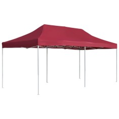 vidaXL Cort de petrecere pliabil profesional, roșu vin, 6x3m, aluminiu 45504