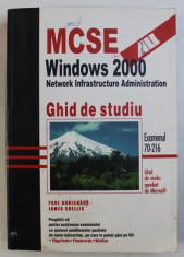 MCSE WINDOWS 2000 - NETWORK INFRASTRUCTURE ADMINISTRATION - GHID DE STUDIU de PAUL ROBICHAUX si JAMES CHELLIS , 2001 foto