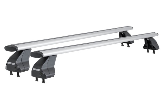Bare transversale Menabo Omega Plus Aluminiu pentru BMW Serie 1 (E81), 3 usi, model 2007-2011