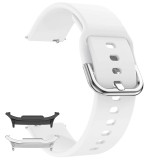 Curea din silicon compatibila cu Samsung Galaxy Watch8 40mm, Daisy White