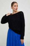 Answear Lab pulover de lana culoarea negru, călduros