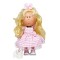 Papusa Nines D&#039;Onil, Mia, cu parul blond, catel, articulatii, miros de vanilie, 30 cm