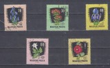 A12 S4 5 - Timbre foarte vech - Ungaria - flori, Flora, Stampilat