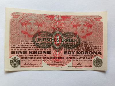 Austria -Ungria-1 KORONA-KRONE 1916-aUNC foto