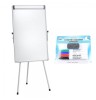 Flipchart Magnetic 70x100 cm Plus Office + 4 Markere, Burete CADOU! Tabla Alba, Inaltime Reglabila, Clema Hartie, Tavita Markere