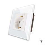 Cumpara ieftin Priza Simpla Wi-Fi cu Monitorizare Consum, cu Rama din Sticla LUXION SmartElectro IntelligentHouse