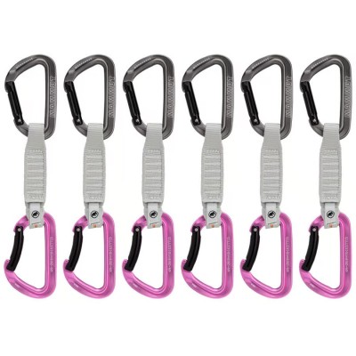 Set bucle echipate MAMMUT Workhorse Keylock 12cm 6-Pack pink foto
