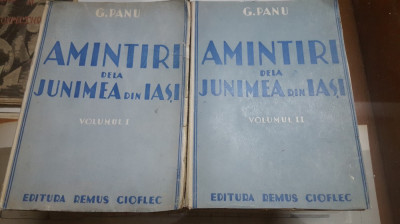 G. Panu, Amintiri dela Junimea din Iași, Vol. 1-2 editura Remus Cioflec 038 foto