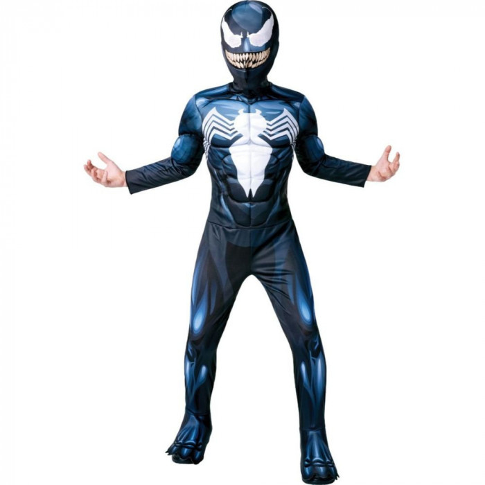Costum Deluxe Venom cu muschi pentru baiat 130 - 140 cm 8-10 ani