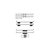 Set accesorii reparatie saboti frana Delphi LY1313, parte montare : Punte Spate