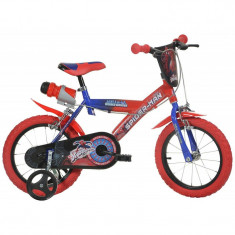 Bicicleta pentru baieti Dino Bikes Spiderman, 16 inch, 5-7 ani, maxim 60 kg foto