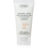 Ziaja Face Mask + Scrub with Hyaluronic Acid masca exfolianta 55 ml