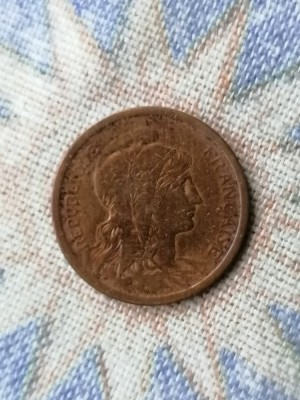 FRANȚA 2 CENTIMES 1911 xf+ foto